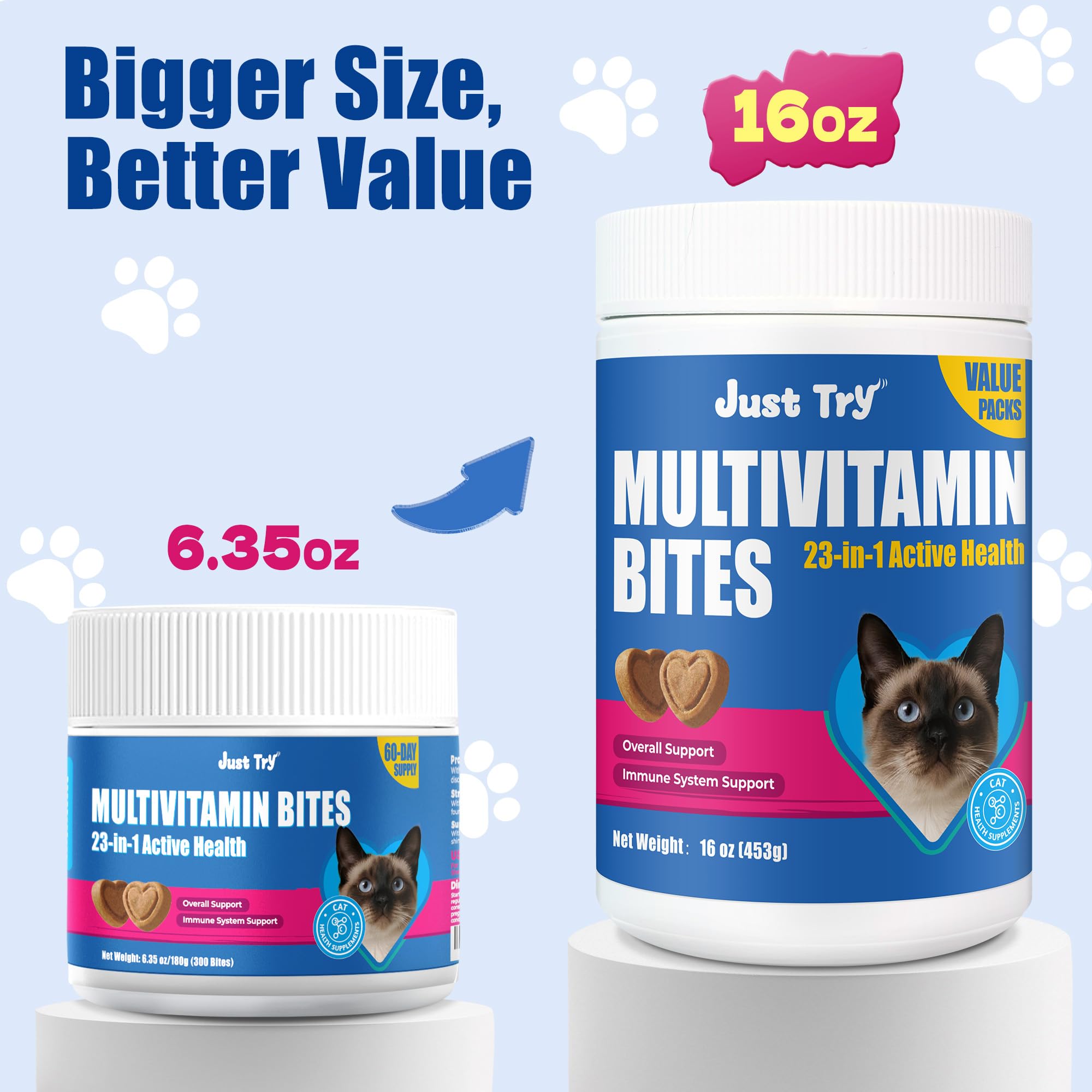 Just Try 23 in 1 taurine cat joint support with sodium hyaluronate