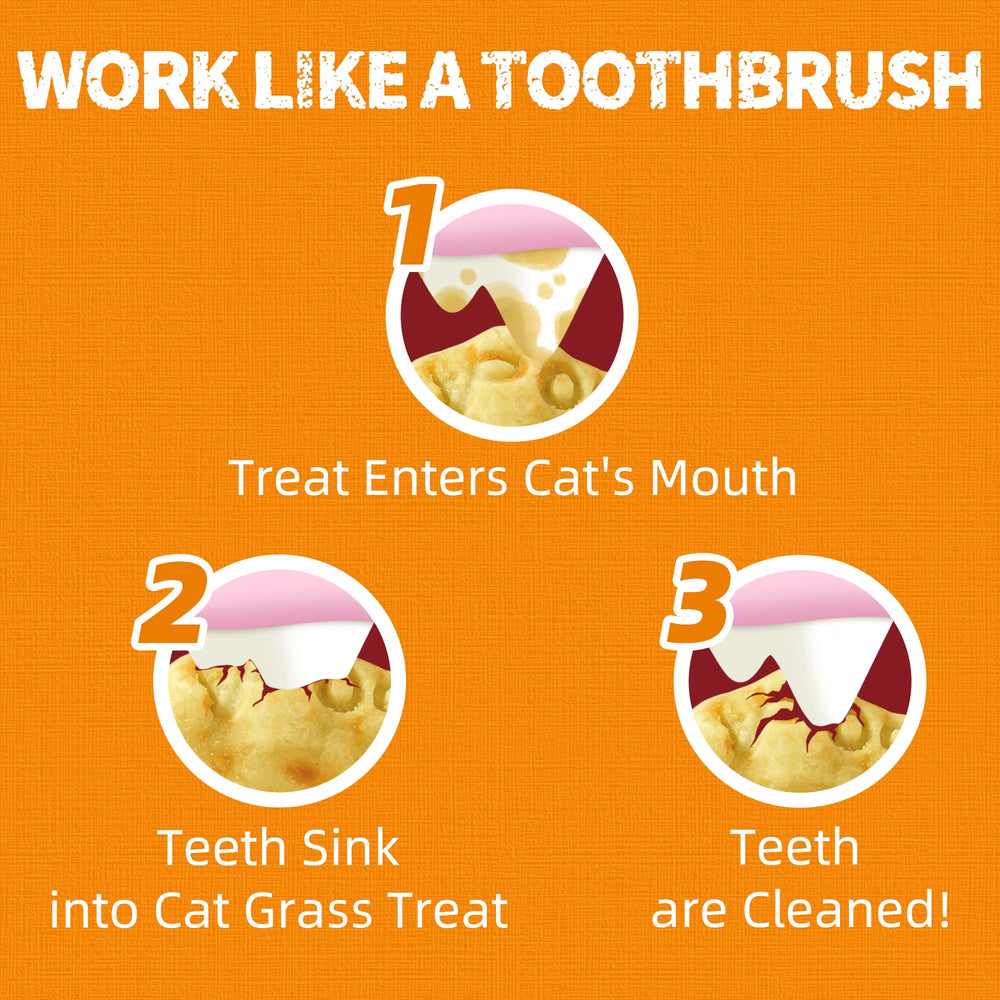 Just Try digestive-support focused cat treats illustration suggests gut health benefits