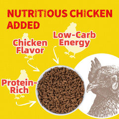 Just Try chicken cat treats close-up crunch, supporting dental care with each bite.
