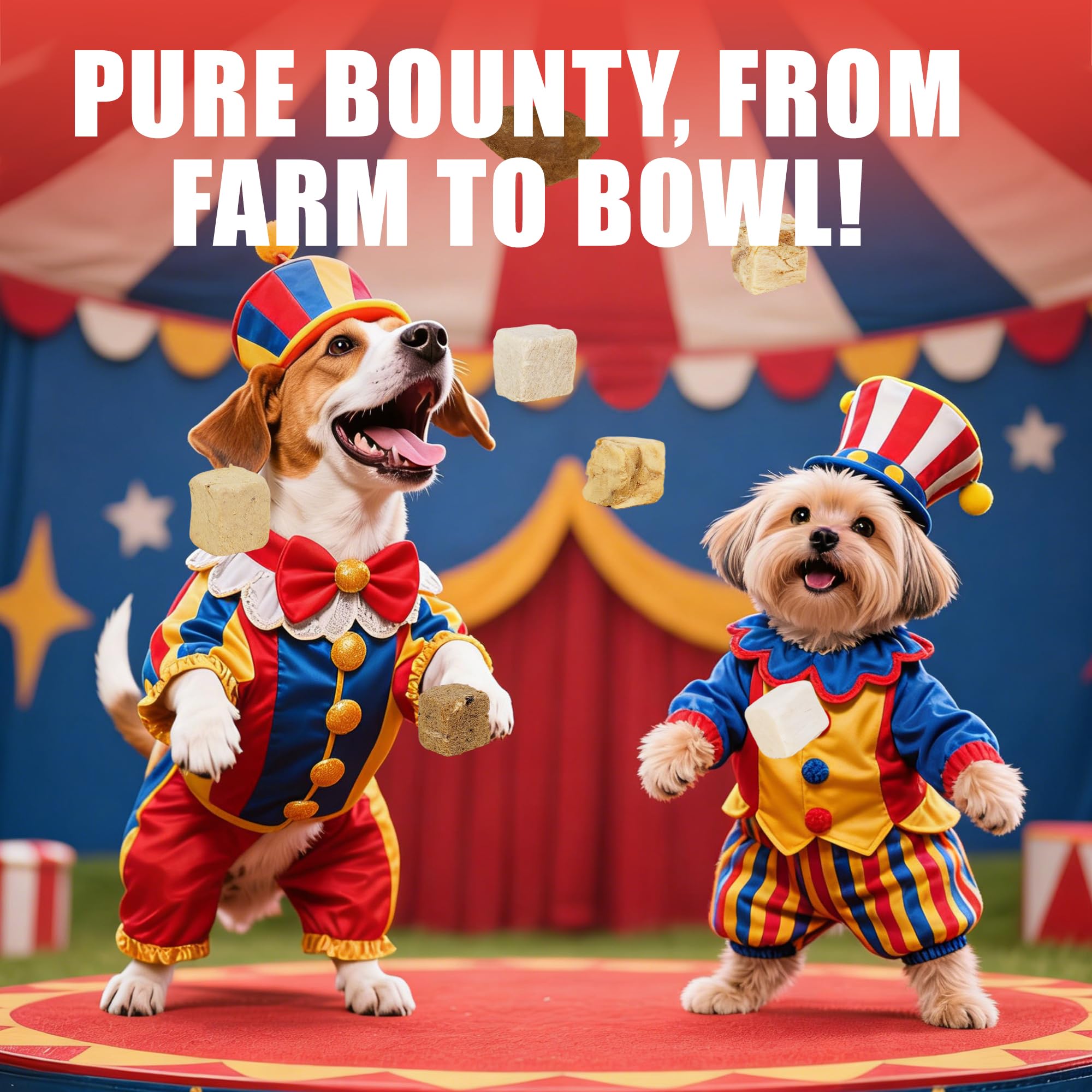 Just Try treats in airtight bucket packaging for long-lasting freshness