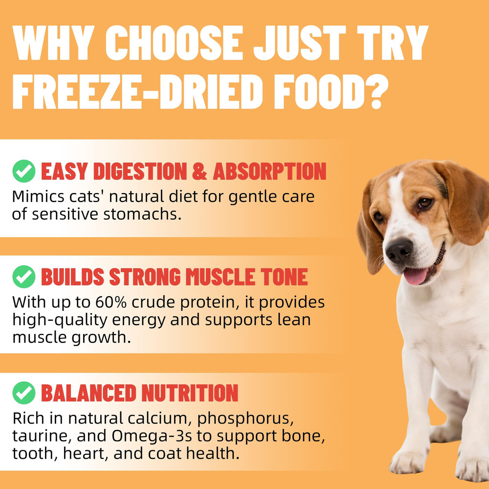 Just Try omega-3-6 rich treats promote healthy skin and glossy coat