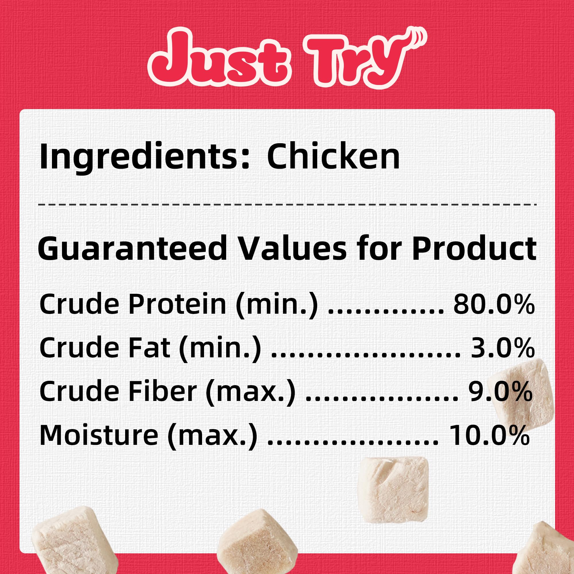 Just Try high-protein, low-calorie treats for pets' healthy snacking