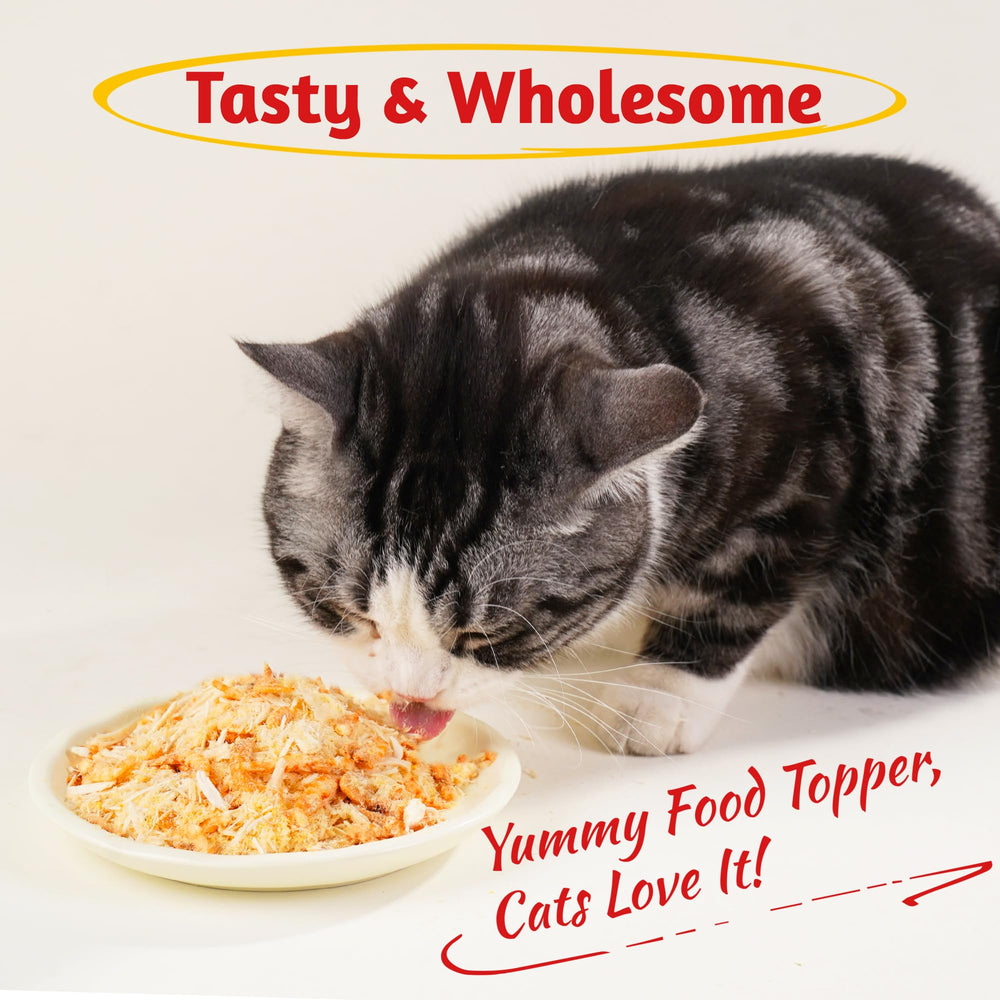 Just Try Krill Toppers in serving dish for cats and dogs.