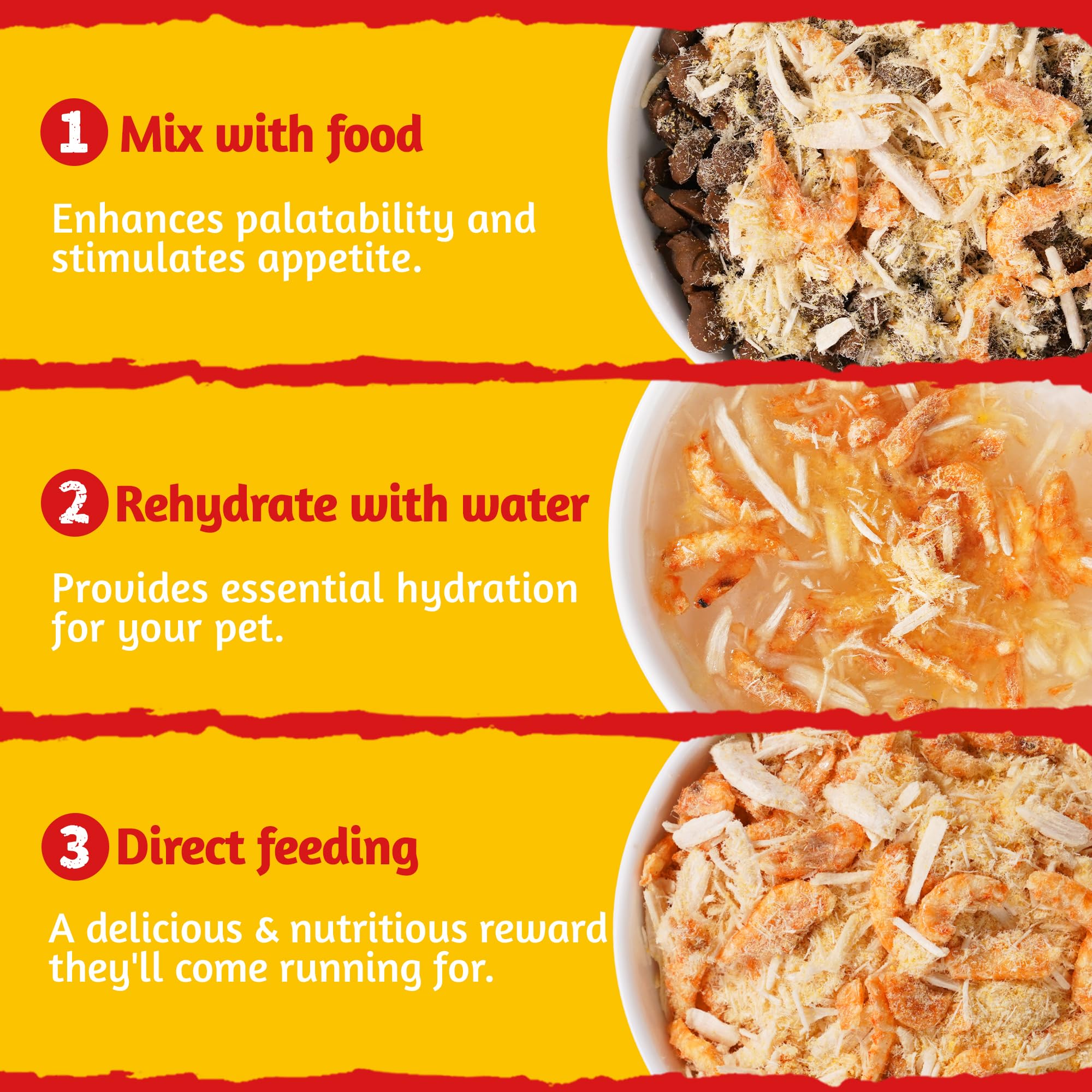 Just Try Krill Toppers omega-3 for shiny coat and skin.
