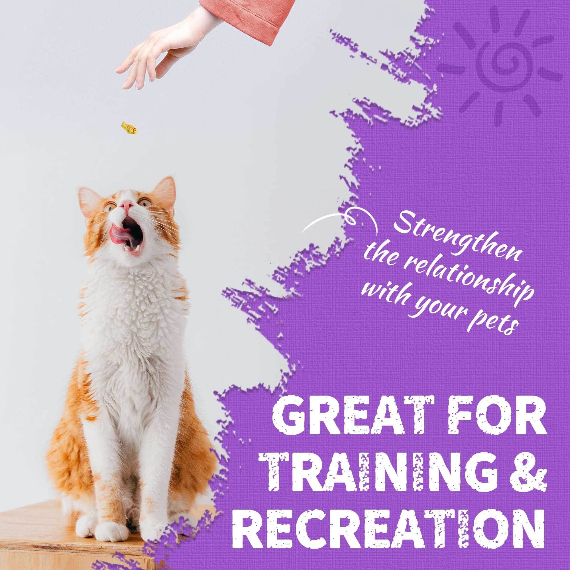 Just Try Lysine Cat Treats kitten-friendly snack for kittens and cats.