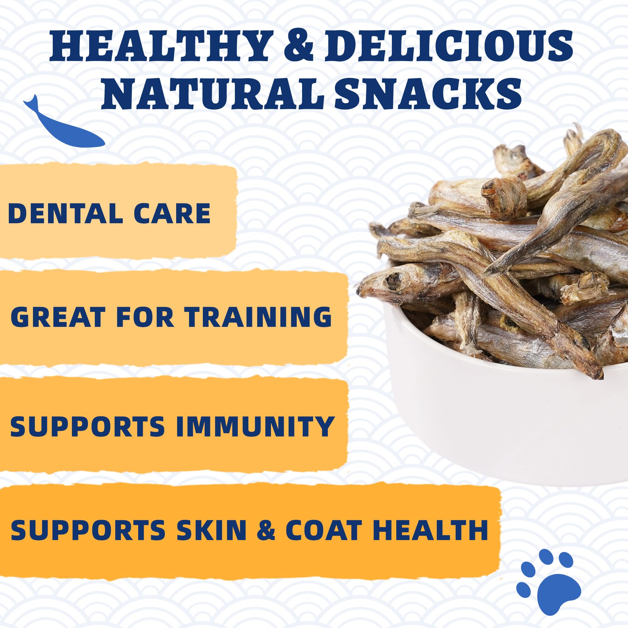 Just Try minnow health benefits illustration highlighting omega-3 and digestion support.