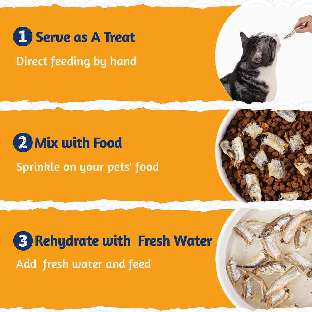 Just Try raw, single-ingredient minnows snack appealing for pets during training.