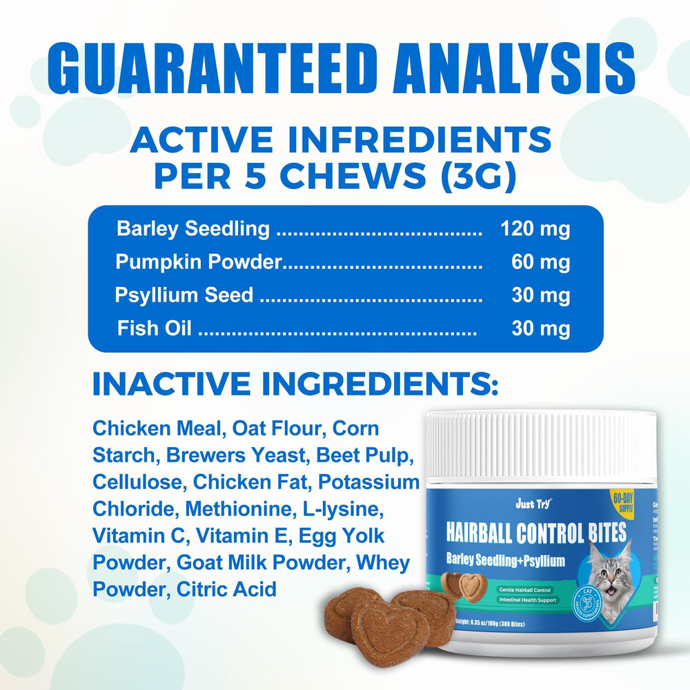 Just Try treats with beet pulp and brewer’s yeast for natural texture.