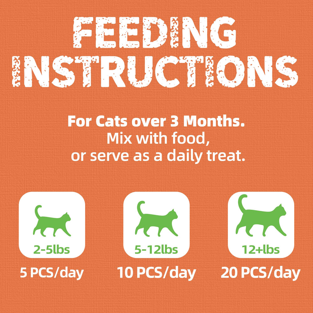 Just Try crispy bites aid daily dental care for indoor and active cats.