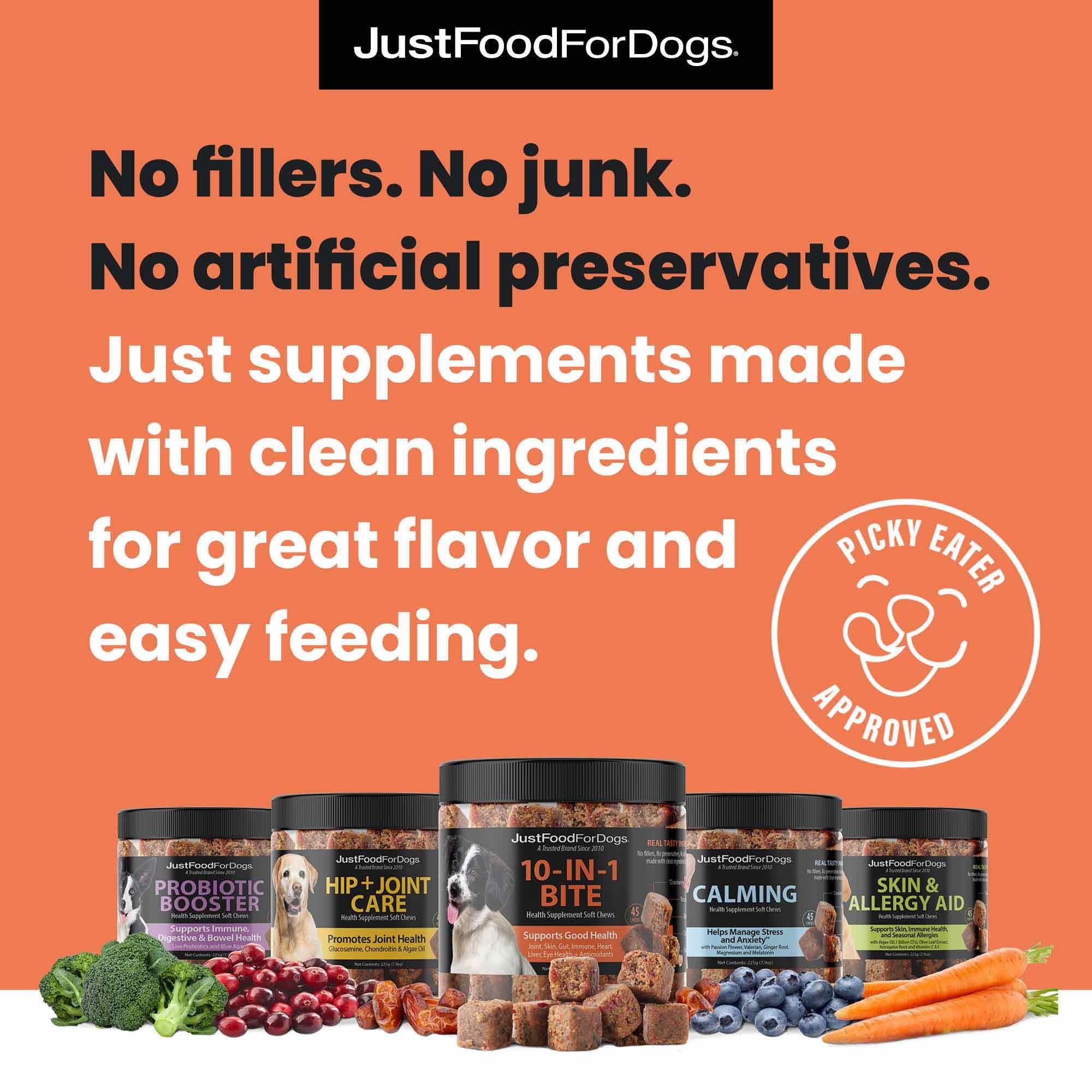 JustFoodForDogs active dog movement demonstrates potential joint support during play