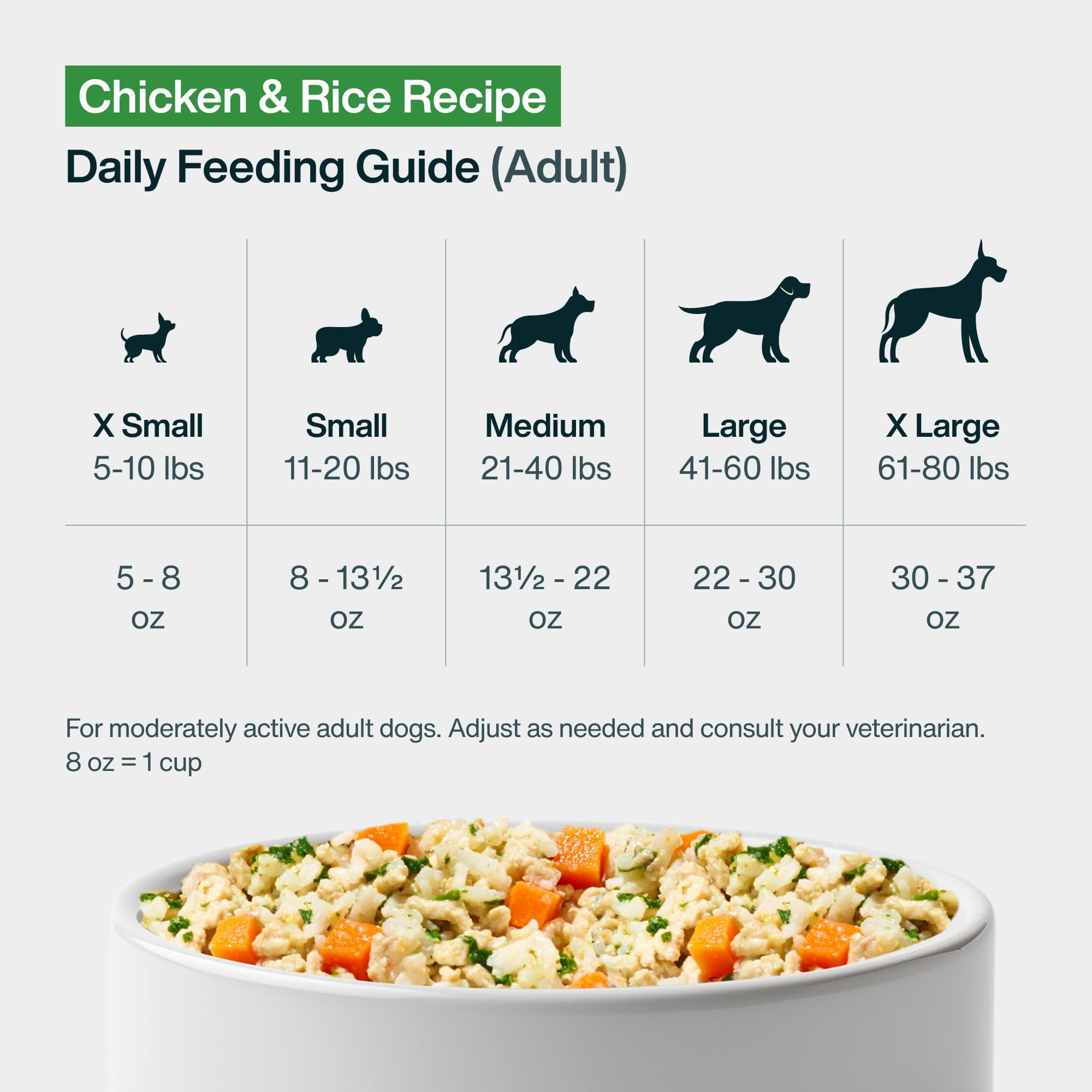 JustFoodForDogs complete-meal option bowl shows versatile serving as topper or main.