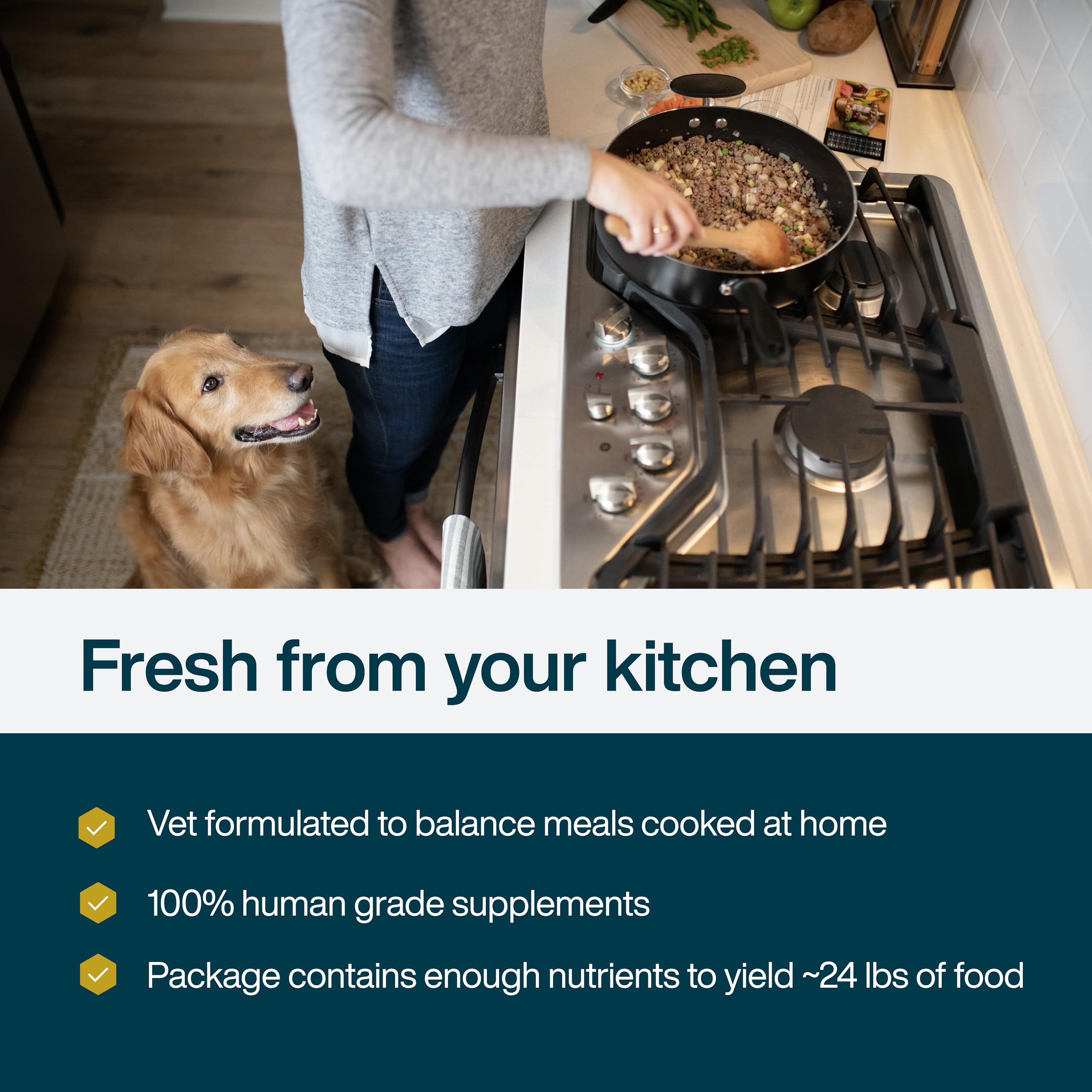 JustFoodForDogs fresh ingredients concept presented in practical prep visuals