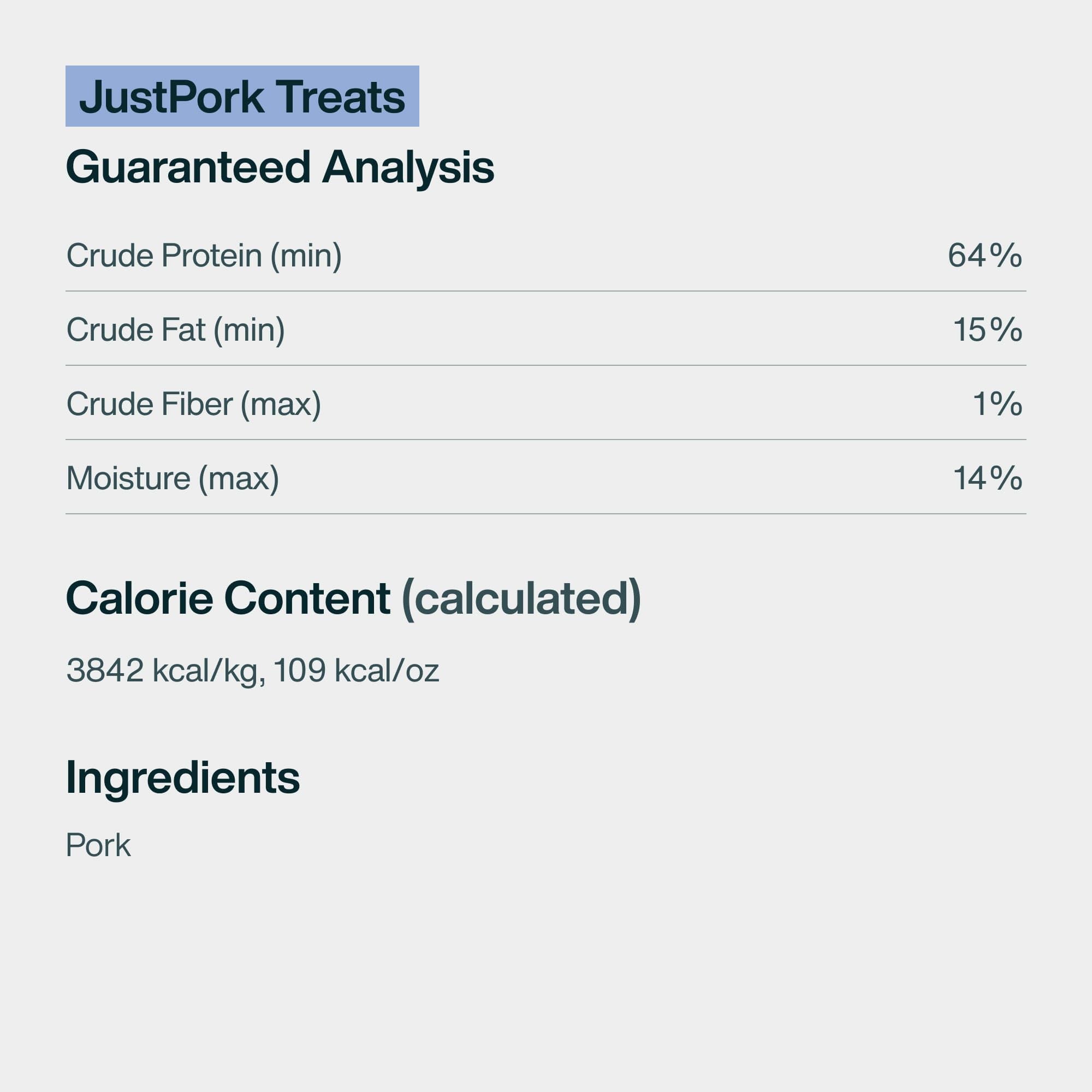 JustFoodForDogs human-grade dog treats – premium, transparent ingredients