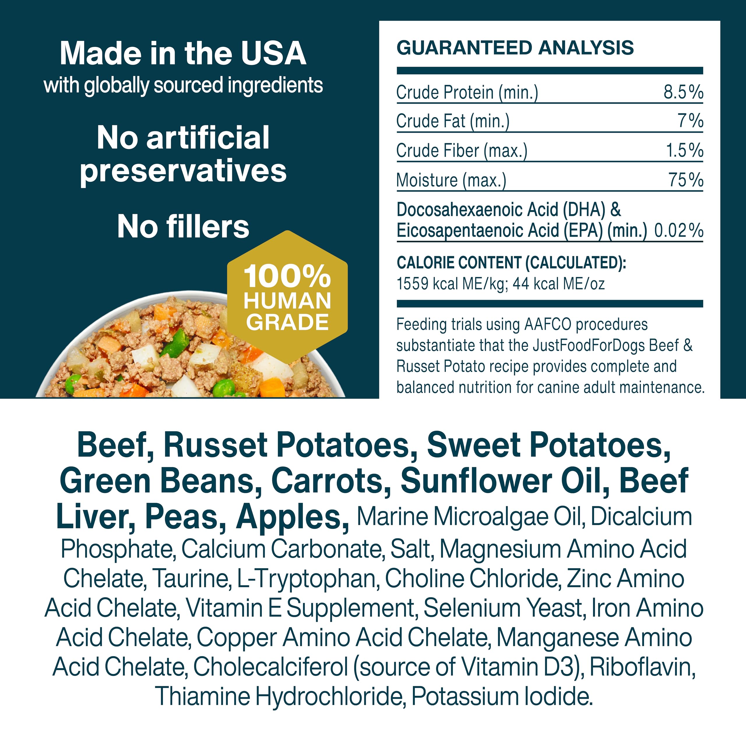 JustFoodForDogs meal bowls display for easy serving and portioning.