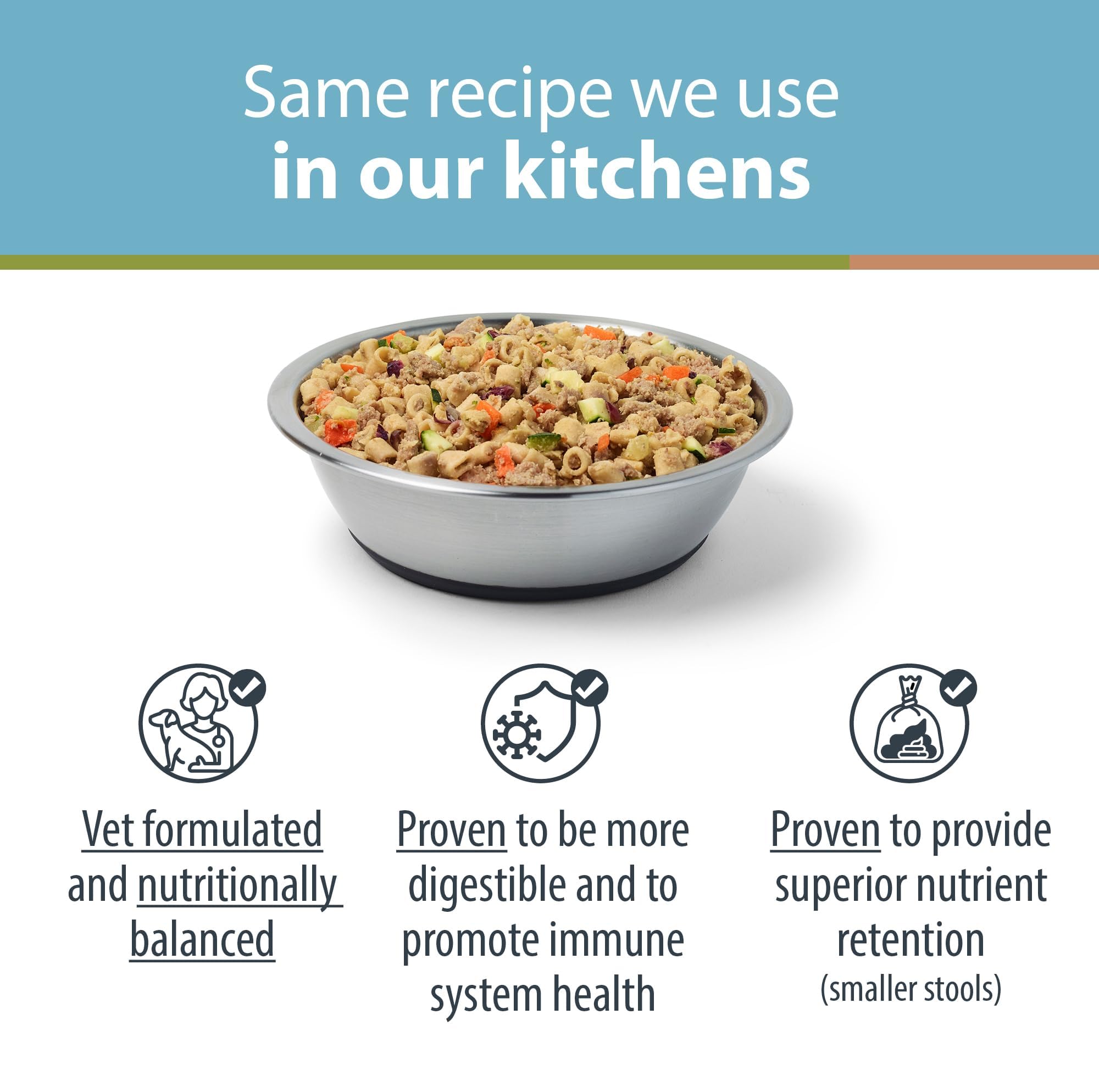 JustFoodForDogs Nutrient Blend serving guidance helps owners portion meals accurately.