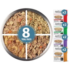 JustFoodForDogs Pantry Fresh beef bag showing real ingredients for a complete meal