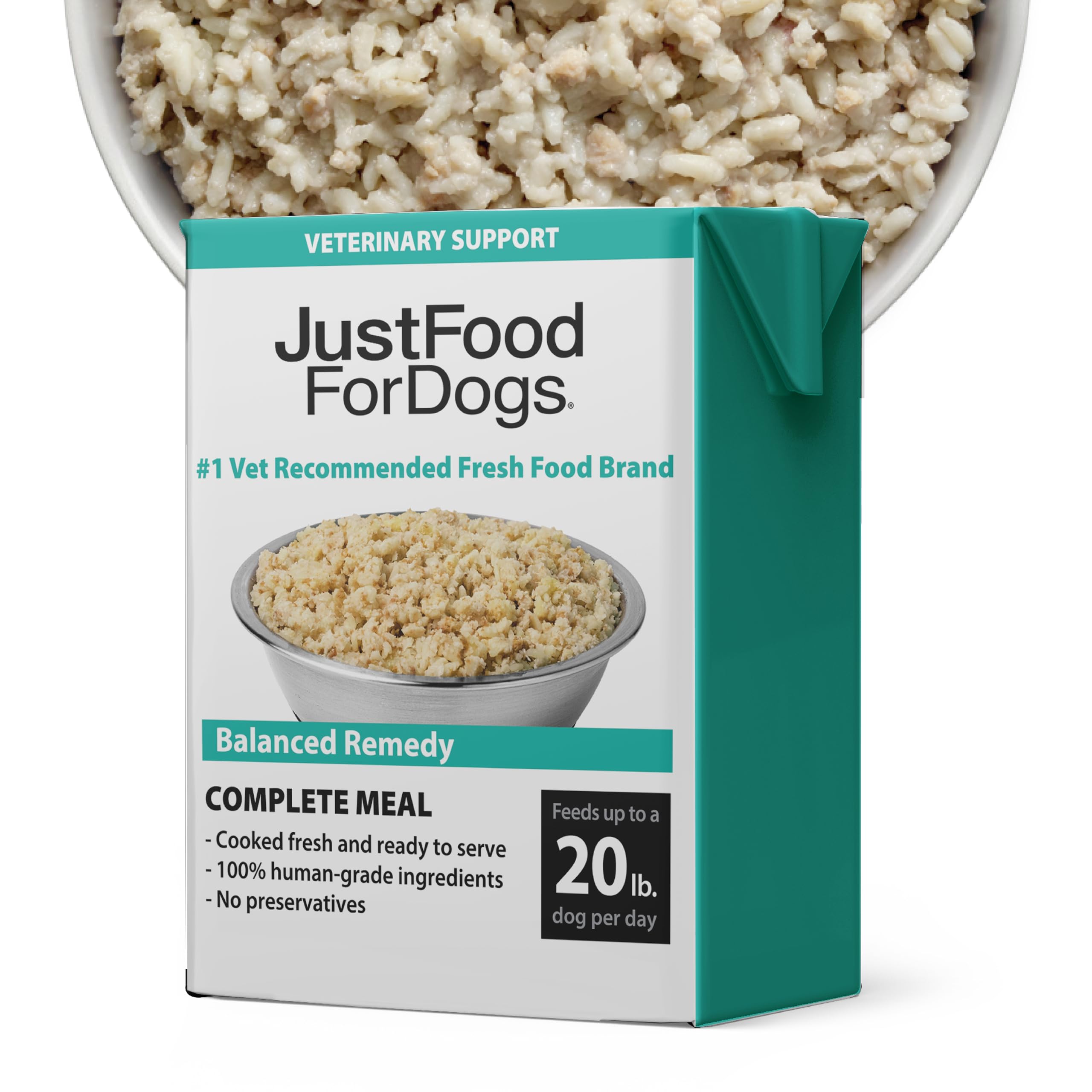 JustFoodForDogs pantry fresh wet dog food packaging highlights shelf-stable convenience