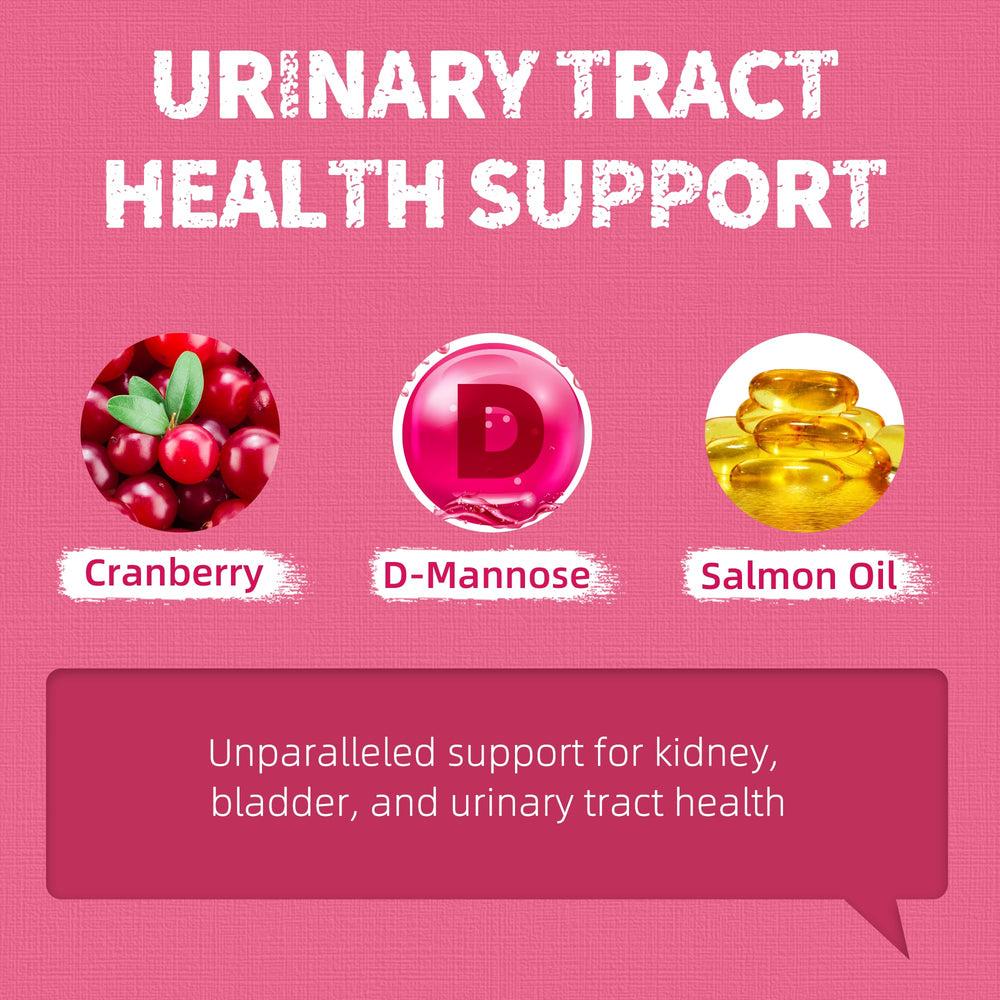 Just Try cranberry and D-Mannose ingredients provide antioxidants and urinary support