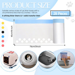 Jutom liner bottom holes illustrate filtration that keeps clean litter separate