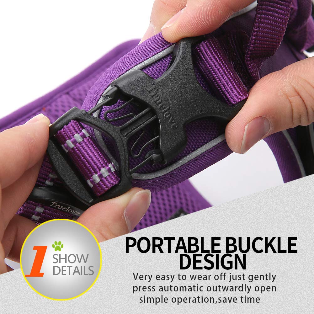 JUXZH Truelove harness lightweight-mesh lining keeps dog cool
