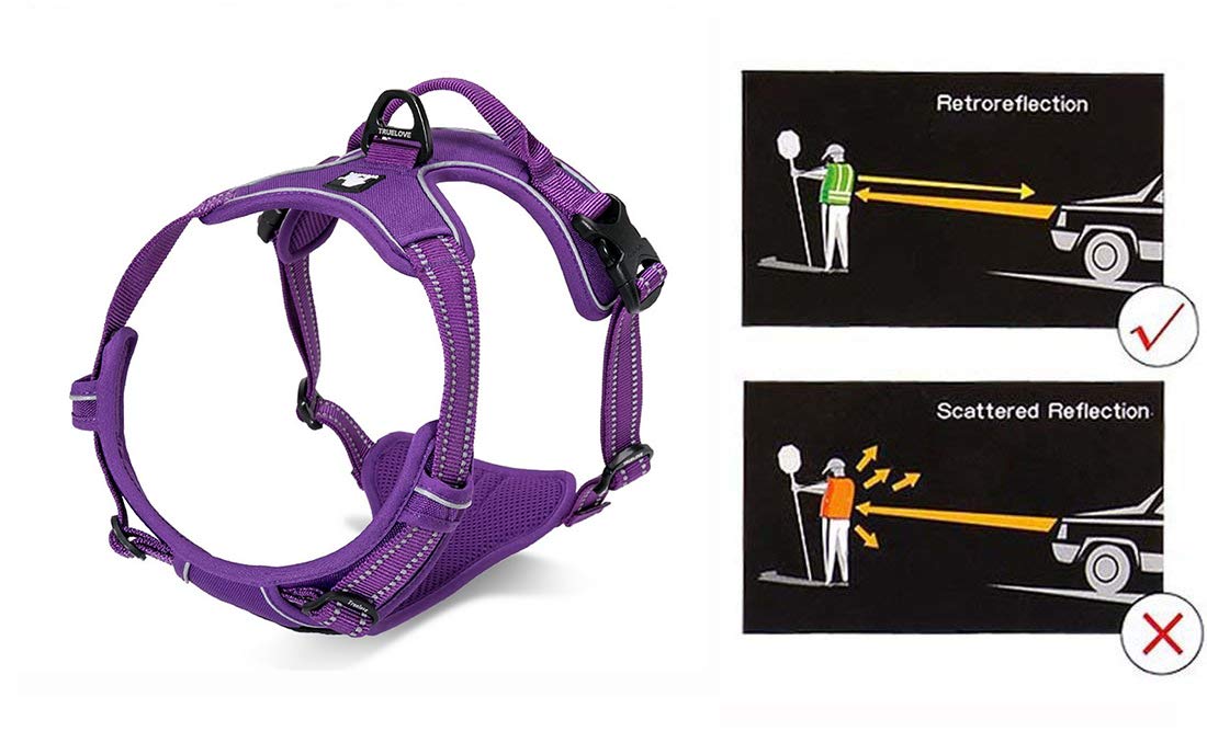 JUXZH Truelove harness reflective-strip enhances night visibility