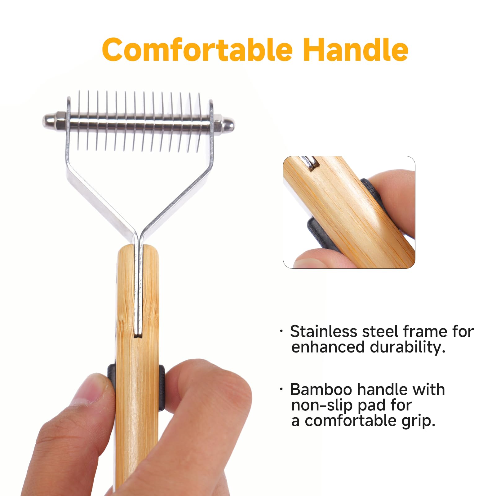 Juyoolumin bamboo ergonomic handle for comfortable sessions