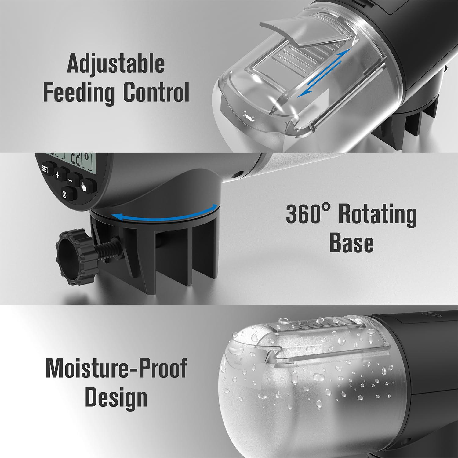 JuzPetz package includes setup guide and accessories for quick installation.