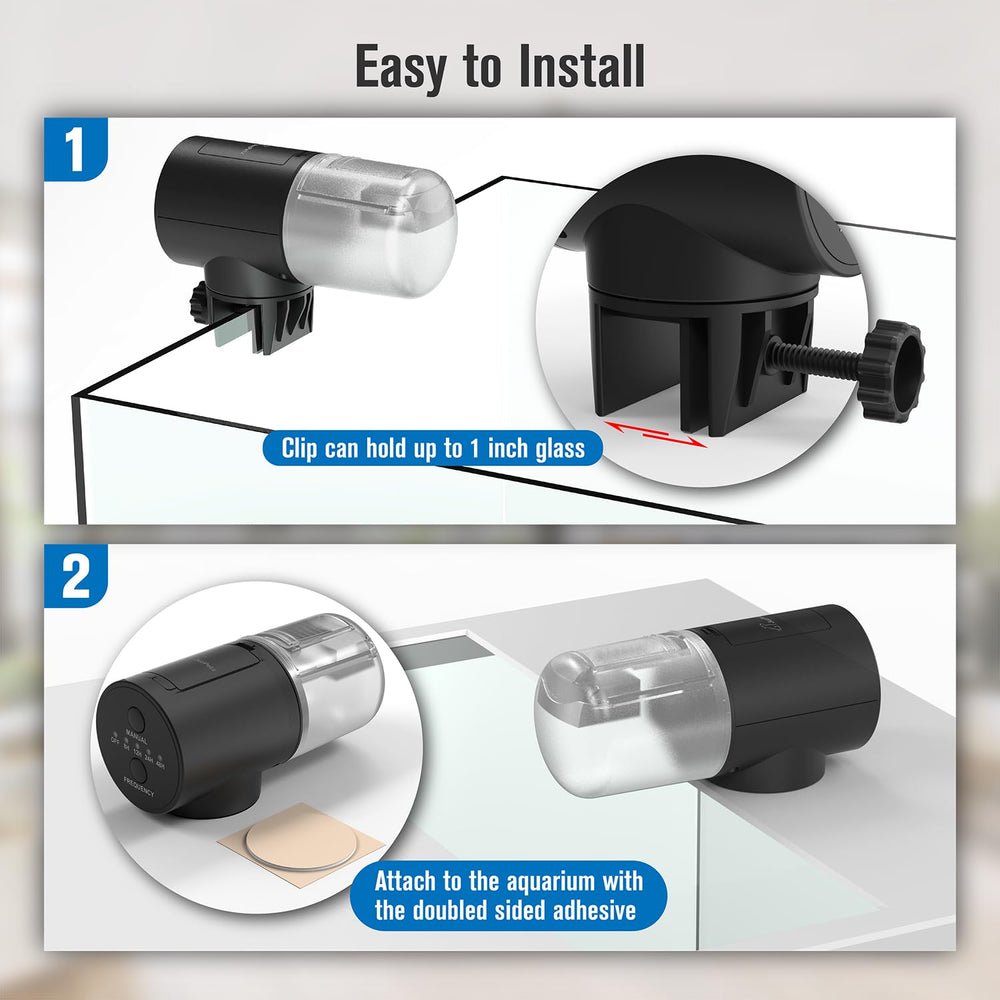 Portion-control dial on the JuzPetz feeder enables adjustable servings.