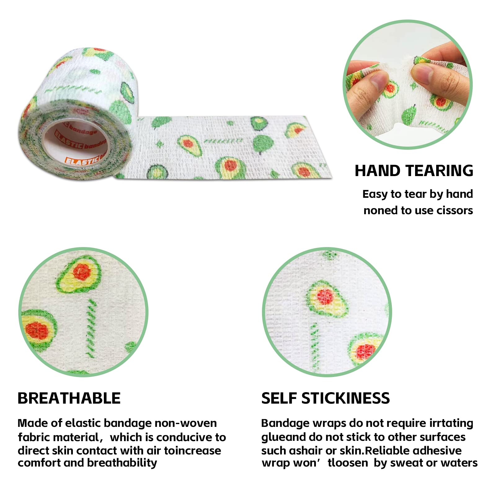 JVNZAM Vet Tape wrap rainbows design adds dependable fast bandaging for quick fixes
