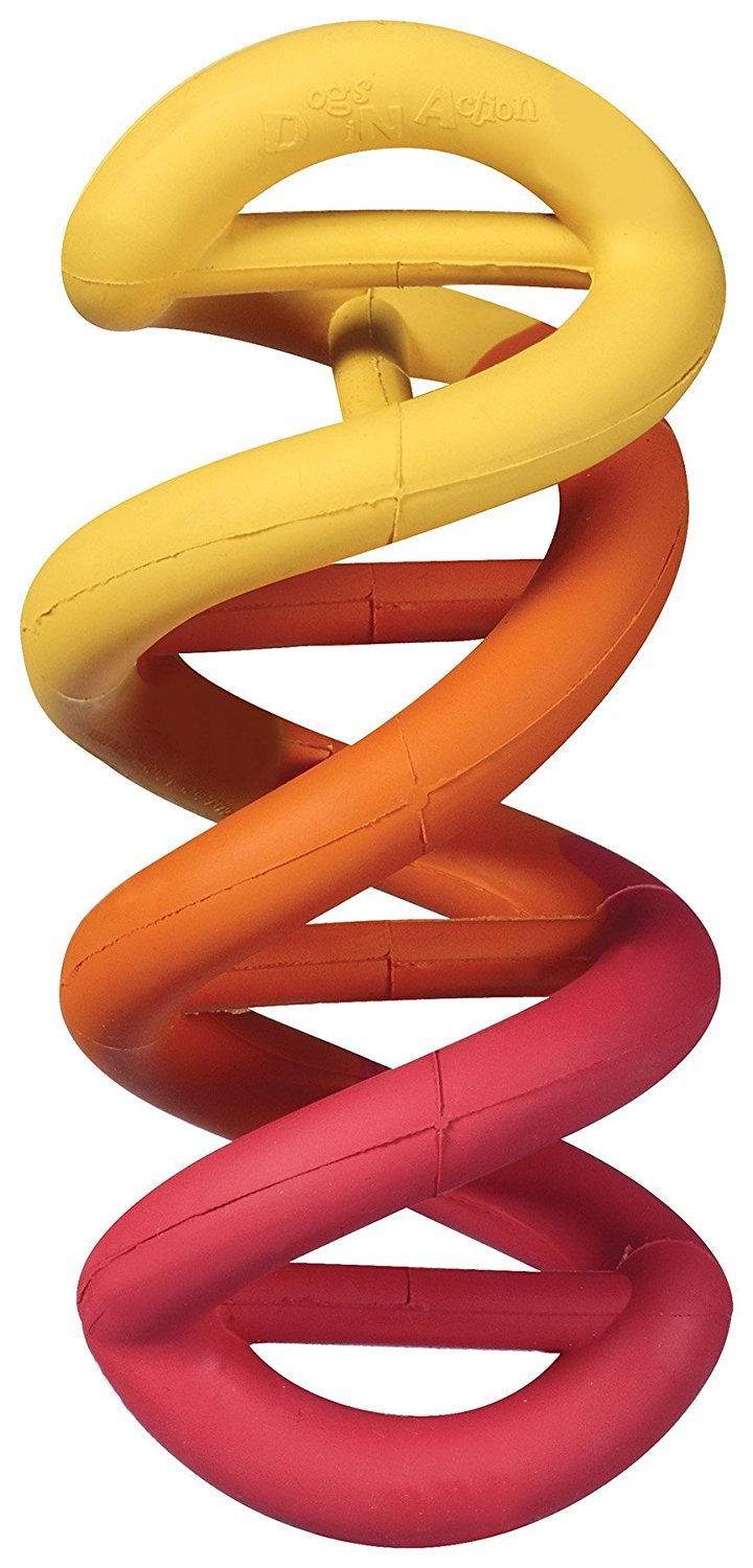 JW Dogs in Action rubber chew toy durable for fetch and teething