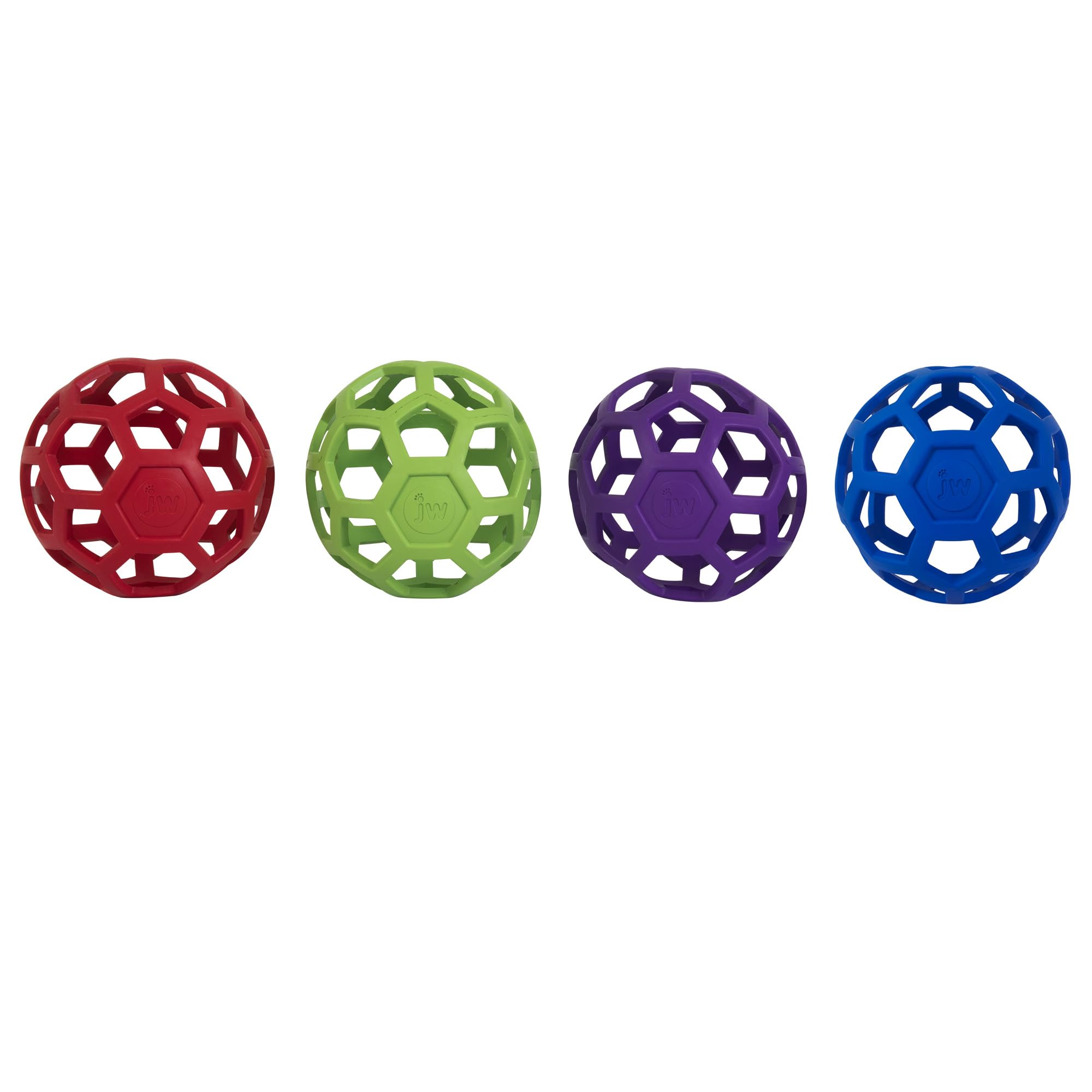 JW Hol-ee Roller durable natural rubber ideal for gentle chewing sessions.