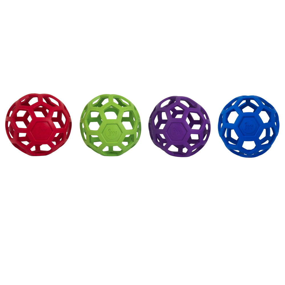 JW Hol-ee Roller durable natural rubber ideal for gentle chewing sessions.
