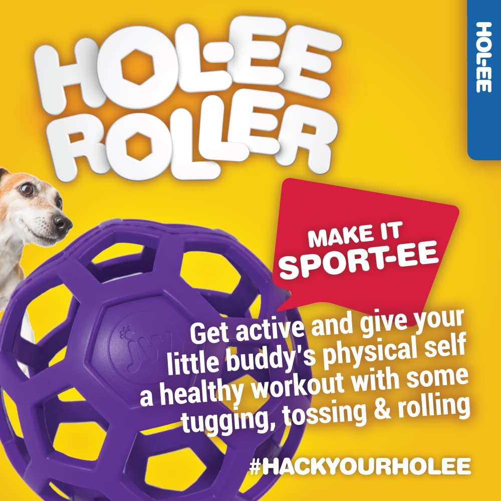 JW Hol-ee Roller versatile toy for indoor-outdoor play and enrichment.