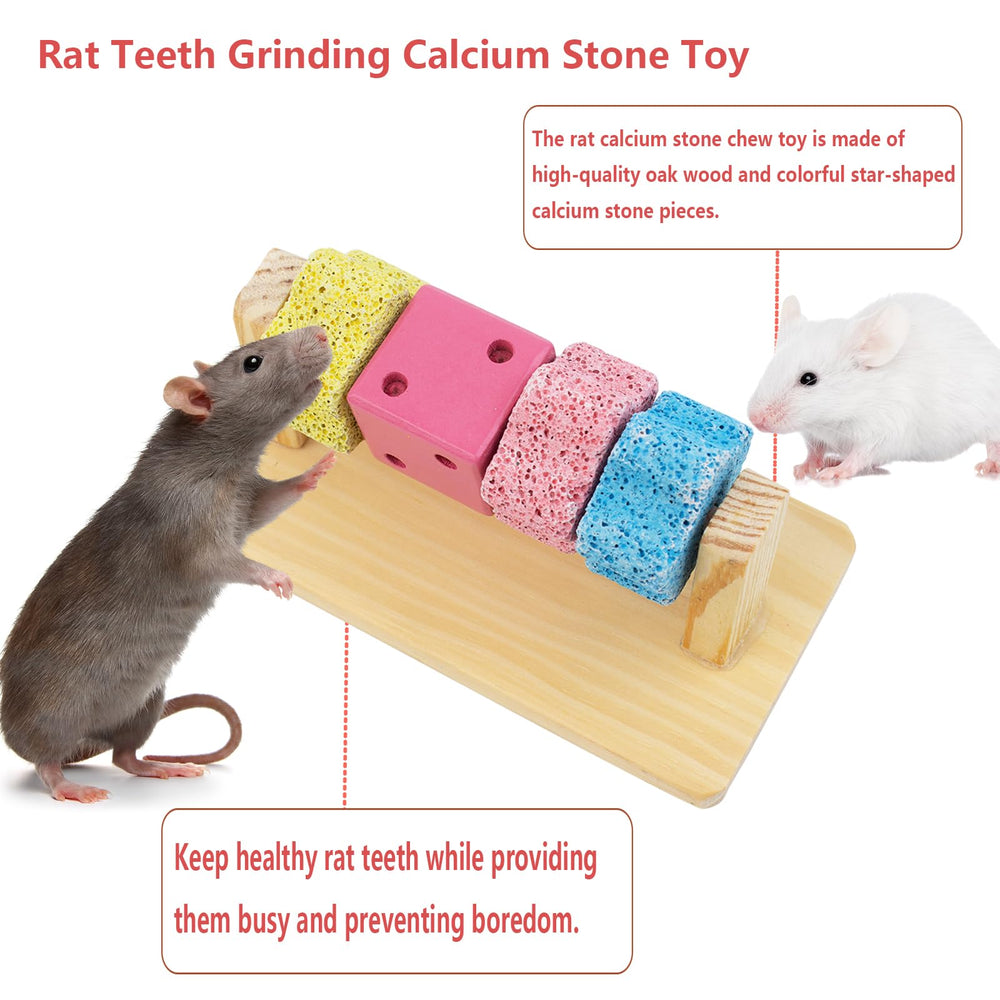 JWVGWV calcium lava stone block for gnawing with calcium support for healthy teeth.