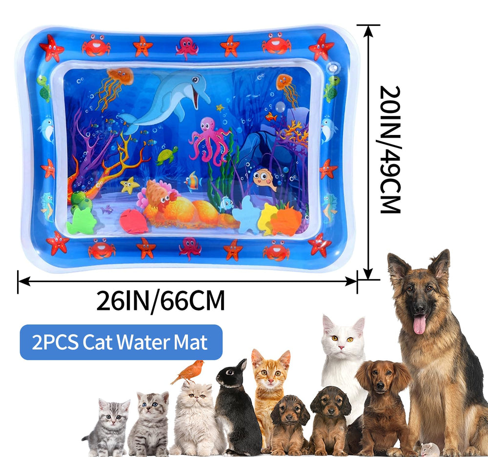 JWVGWV large 26x20 inch mat invites gentle paw play