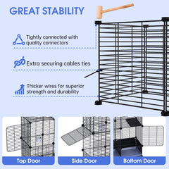 JYEARN Flight Cage slide-out trays simplifying daily cleaning and maintenance