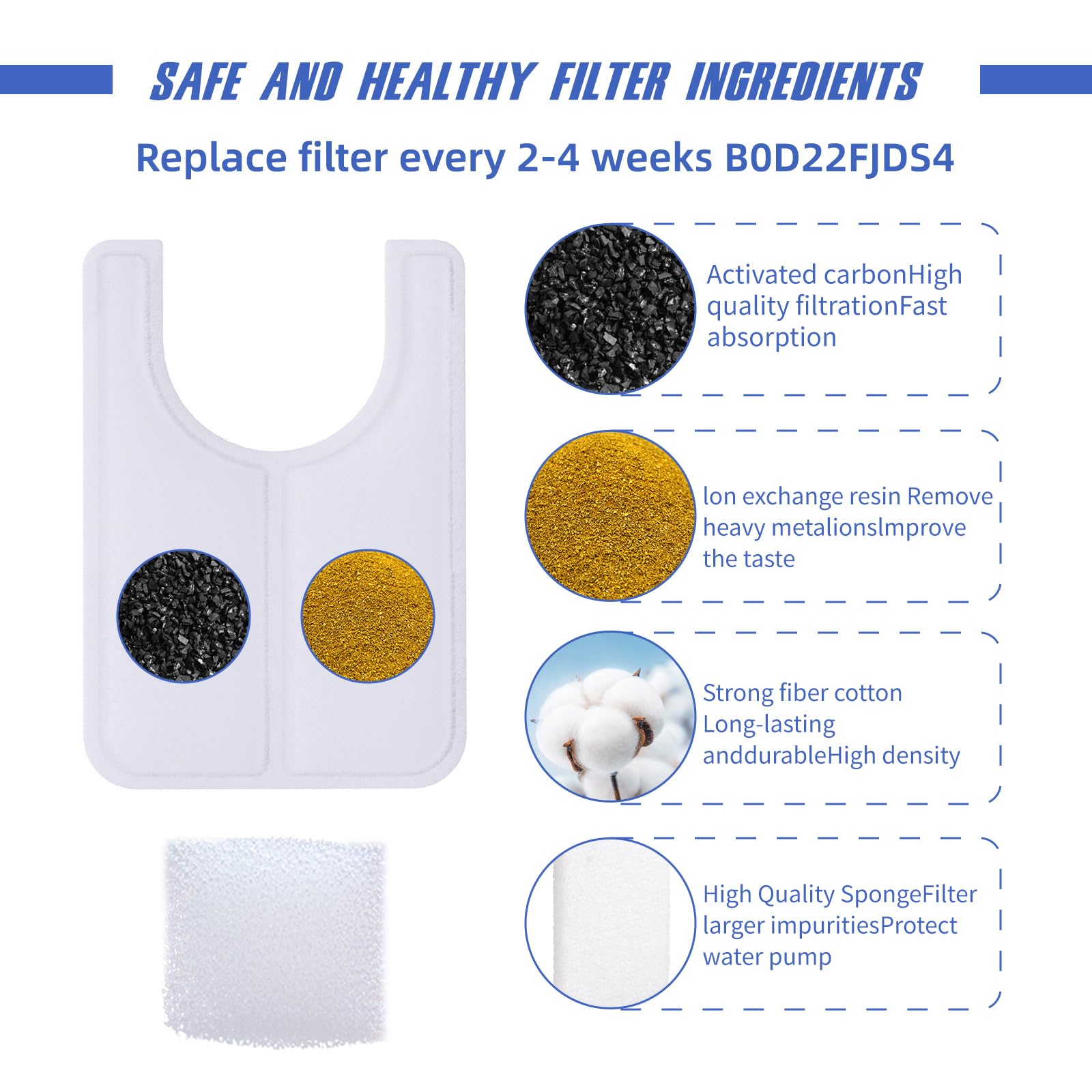 Jzla pro filter tray fits ceramic fountains for leak-free operation.