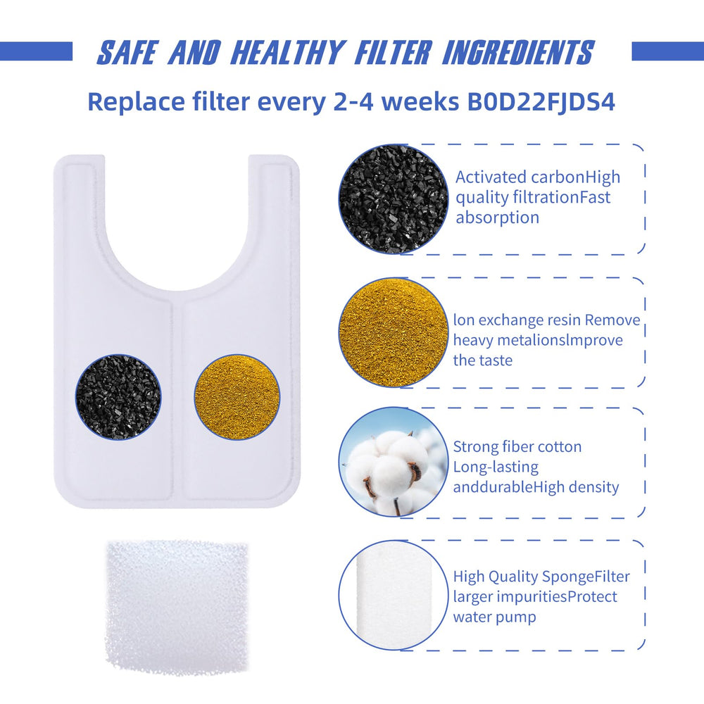 Jzla pro filter tray fits ceramic fountains for leak-free operation.