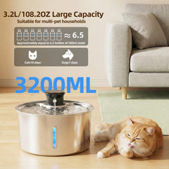 Motion-sensing mode activates hydration when your pet approaches.