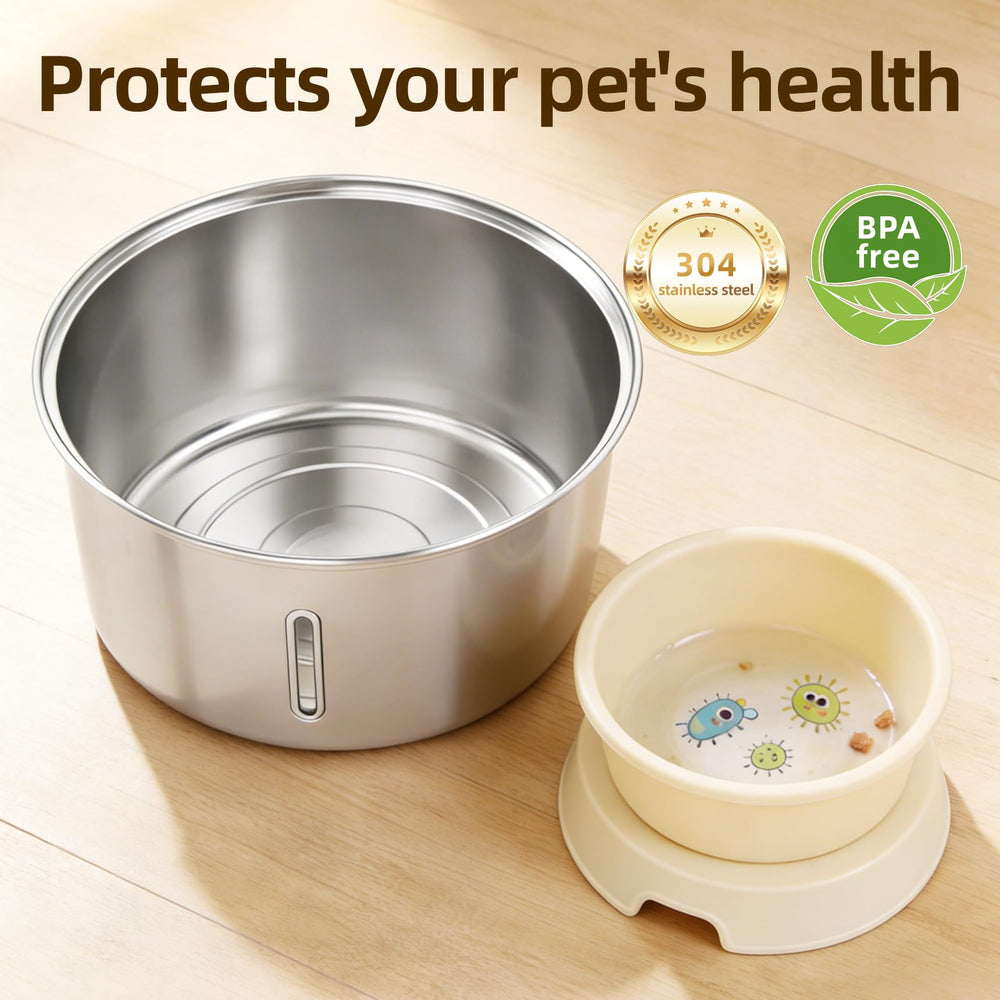Multistage filtration with cotton and activated carbon for fresh-tasting water.