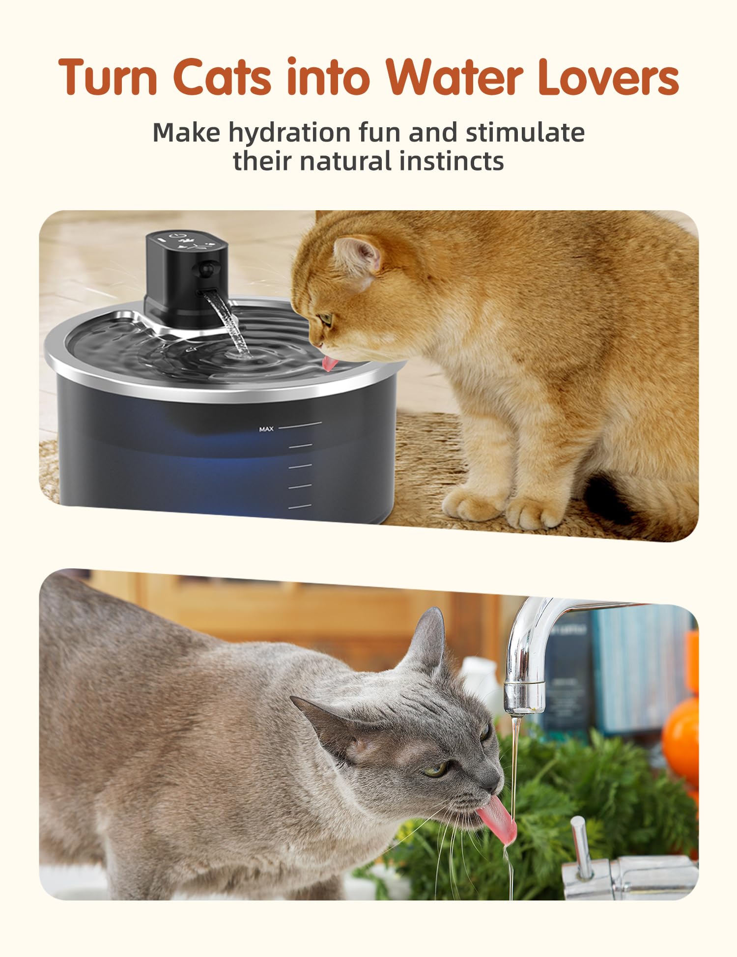 Jzla Pro three smart modes adapt to pet drinking patterns