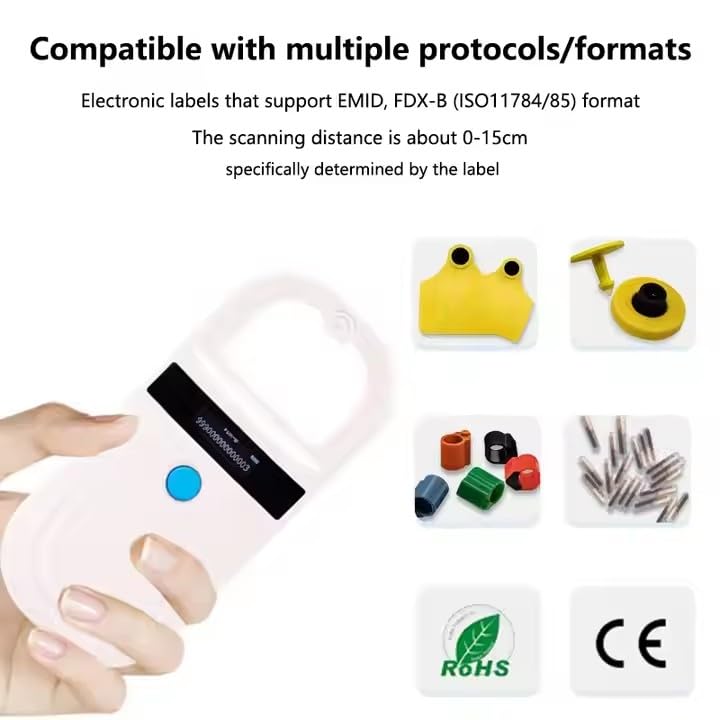 JZLHGOFYTD ISO11784/85 FDX-B/FDX-A compatibility for versatile tagging.