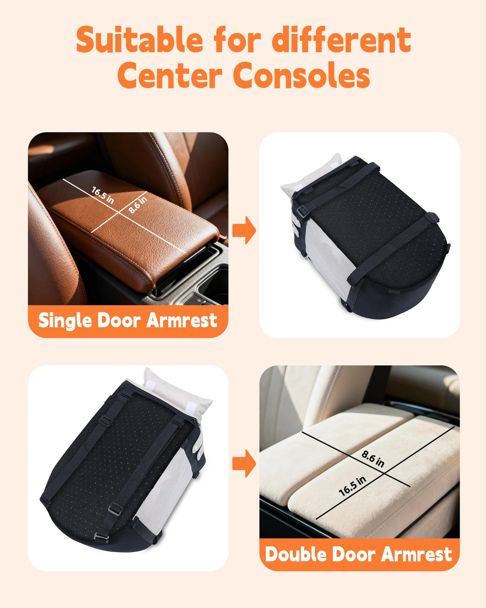 JZXOIVA Console Dog Seat harness tether ensures safer road trips