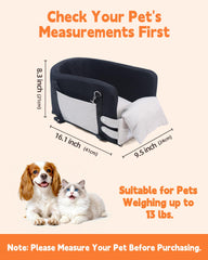 JZXOIVA Console Dog Seat non-slip base keeps seats steady during travel