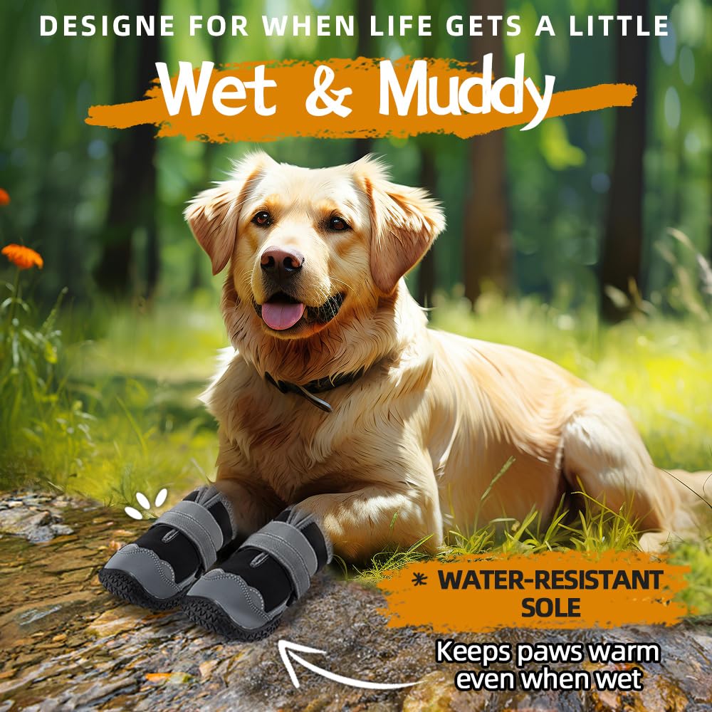 JZXOIVA reflective straps for night visibility during dog walks.