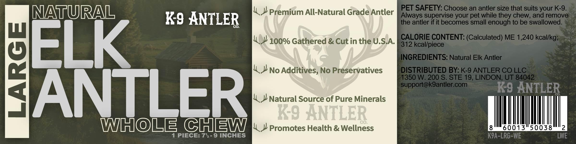 K-9 Antler Co. packaging on shelf for easy purchase