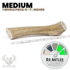 K-9 Antler Co. USA-sourced elk antler, supporting ethical sourcing and quality.