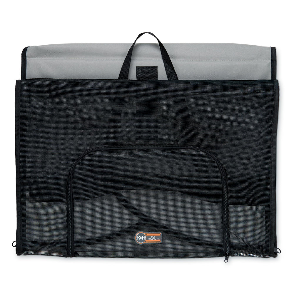 K&H Large enclosure measures 29.5 by 22 by 25.5 inches