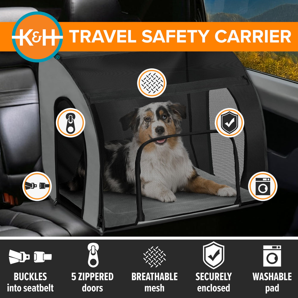 K&H Travel Safety Carrier removable washable pad for quick cleanup