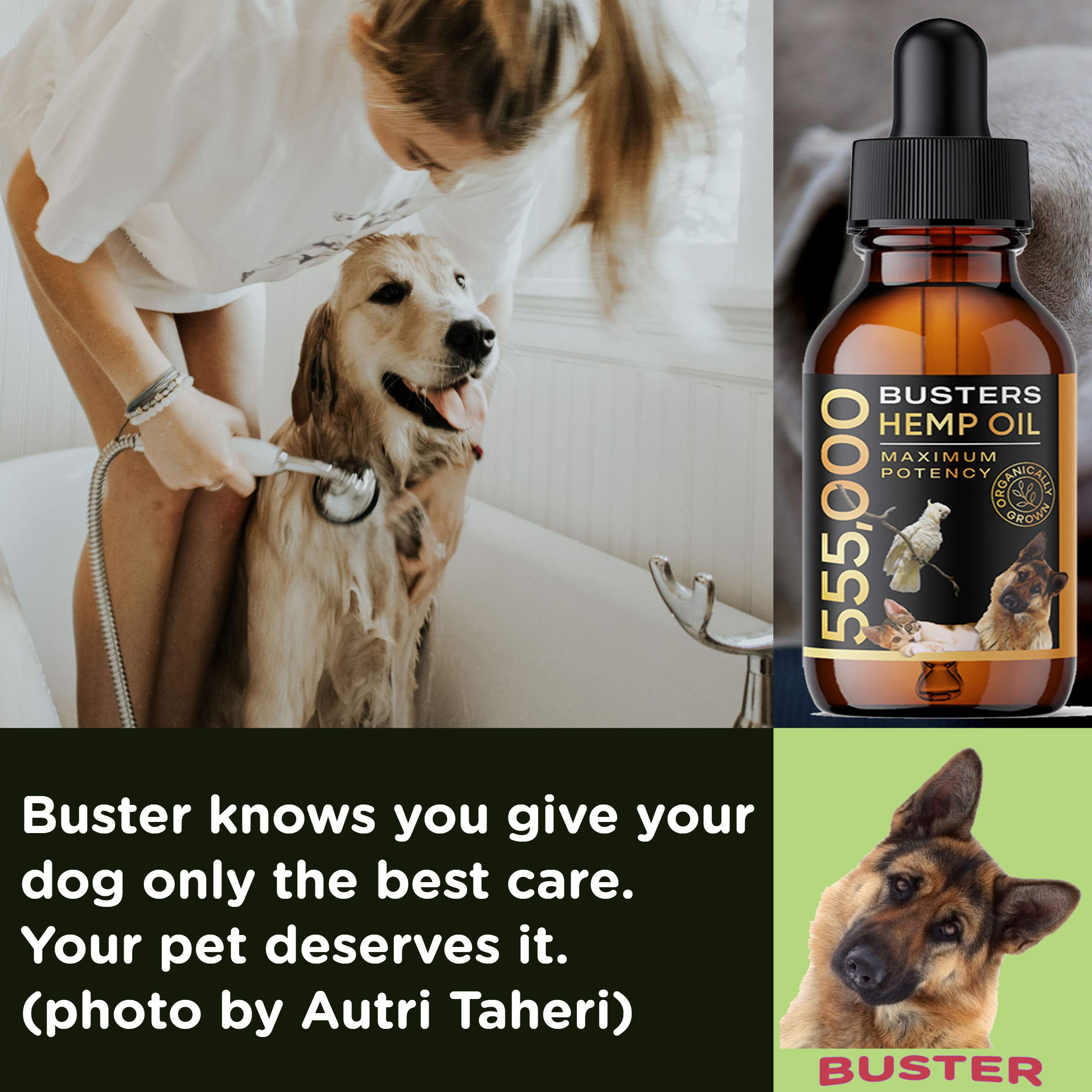 K2xLabs Buster's 4-pack packaging emphasizes long-term value for daily pet care
